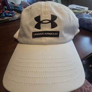 Under Armour Men's UA Free Fit Adjustable Hat 1369783-001 White OSFM